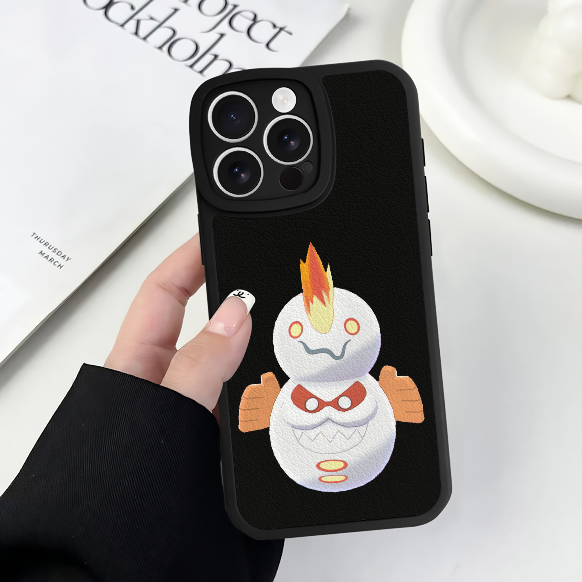 （画像用） ポケットモンスター Pokémon 【iPhone 16シリーズ対応】シリコンスマホケース（レザー調） 材質：シリコン
